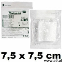 Tzmo s.a. Kompresy z gazy matocomp 17-nit. 8-warst. jałowe 7,5x7,5cm -3 szt. - ogłoszenia A6.pl