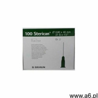 B. braun Igły do iniekcji dożylnych braun sterican g21 - 0.8x40mm 100 szt. | oficjalny sklep seni - ogłoszenia A6.pl