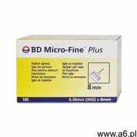 Micro-fine igły do penów insulinowych 30g 0,30 x 8mm x 100 sztuk marki Becton dickinson - ogłoszenia A6.pl