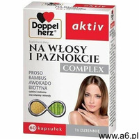 Kapsułki DOPPELHERZ Aktiv Na włosy i paznokcie Complex x 60 kapsułek - ogłoszenia A6.pl