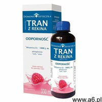 Tran z rekina grenlandzkiego Odporność D3 1000j.m. smak malinowy 330ml - ogłoszenia A6.pl