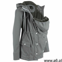 Kurtka softshell ciążowa z wstawką na nosidełko niemowlęce bonprix dymny szary - ogłoszenia A6.pl