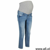 Dżinsy ciążowe 7/8 SKINNY bonprix niebieski "stone", 1 rozmiar - ogłoszenia A6.pl