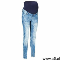 Dżinsy ciążowe SKINNY bonprix niebieski "washed", kolor niebieski - ogłoszenia A6.pl