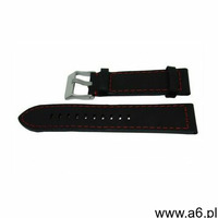 Pacific Pasek w25 24mm czarny, czerwone obszycia - ogłoszenia A6.pl