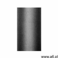 Party deco Tiul gładki czarny - 30 cm x 9 metrów - 1 szt. (5901157451705) - ogłoszenia A6.pl