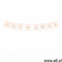 Baner Mąż Żona - jasny róż - 110 cm - 1 szt. (5902230775121) - ogłoszenia A6.pl