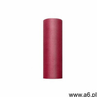 Party deco Tiul gładki bordowy - 15 cm x 9 metrów - 1 szt. (5901157444844) - ogłoszenia A6.pl