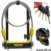 Zapięcie U-lock ONGUARD Pitbull Mini LS 8007DT z linką czarny-żółty / Rozmiar: 120 cm 9 x 24 cm - ogłoszenia A6.pl