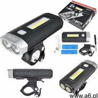 LAMPA PRZÓD PROX TAURUS 2xT6 + COB LED CZARNA, A-O-B-P-0296 - ogłoszenia A6.pl