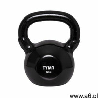 Hantla Kettlebell Winyl Żeliwny Tytan Sport Odważnik 32 kg - ogłoszenia A6.pl