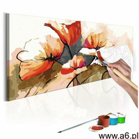 Obraz do samodzielnego malowania - kwiaty - delikatne maki marki Artgeist - ogłoszenia A6.pl