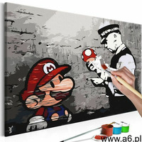 Obraz do samodzielnego malowania - mario (banksy) - ogłoszenia A6.pl
