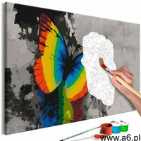Obraz do samodzielnego malowania - kolorowy motyl marki Artgeist - ogłoszenia A6.pl