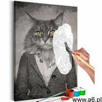 Obraz do samodzielnego malowania - elegancki kot marki Artgeist - ogłoszenia A6.pl