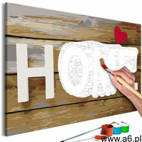 Artgeist Obraz do samodzielnego malowania - home z sercem - ogłoszenia A6.pl