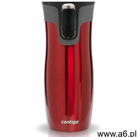 Kubek termiczny contigo west loop 2.0 470ml -z pudełkiem- czerwony - czerwony, kolor czerwony - ogłoszenia A6.pl
