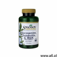 Swanson glukozamina, chondroityna & msm x 120 tabletek marki Swanson health products - ogłoszenia A6.pl