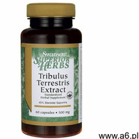 Buzdyganek standaryzowany tribulus terrestris extract 500mg 60 kapsułek swanson marki Swanson health - ogłoszenia A6.pl