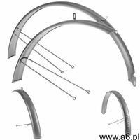 Błotniki 26 MTB 55mm stalowe 550 srebrny + wsporniki (5902270821413) - ogłoszenia A6.pl