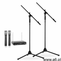 Electronic-star zestaw mikrofonów bezprzewodowych ze statywami / 2 mikrofony bezprzewodowe vhf / 2 s - ogłoszenia A6.pl