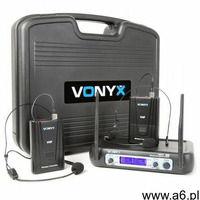 Vonyx WM512H 2-kanałowy system radiowy VHF Nadajniki Wyświetlacz - ogłoszenia A6.pl