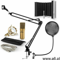 Auna MIC-900G USB zestaw mikrofonowy V5 mikrofon pop filtr osłona i ramię steruj - ogłoszenia A6.pl