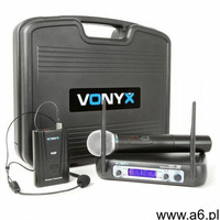 wm512c 2-kanałowy system radiowy vhf ręczny nadajniki wyświetlacz marki Vonyx - ogłoszenia A6.pl