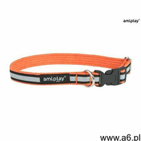 Amiplay obroża regulowana cotton shine s pomarańczowy - pomarańczowy \ s 28-40cm - ogłoszenia A6.pl