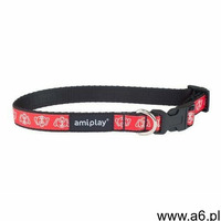 Amiplay obroża regulowana joy l czerwona mordka - czerwona mordka \ l 35-50cm - ogłoszenia A6.pl
