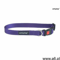 Amiplay obroża regulowana z blokadą basic l fioletowy - fioletowy \ l 35-50cm - ogłoszenia A6.pl