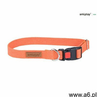 obroża regulowana z blokadą cotton m pomarańczowy - pomarańczowy \ m 35-50cm marki Amiplay - ogłoszenia A6.pl