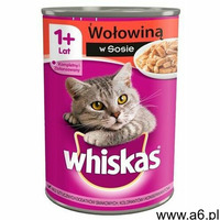 Whiskas w sosie z wołowiną Karma pełnoporcjowa 400 g (5900951020902) - ogłoszenia A6.pl