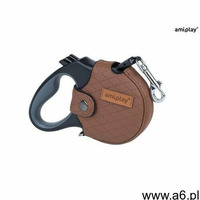 Amiplay smycz automatyczna infini z obudową cambridge l brązowy - brązowy \ do 25kg - ogłoszenia A6.pl