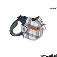 amiplay Smycz automatyczna infini z obudową London M Brązowy - Brązowy \ Do 15kg - ogłoszenia A6.pl