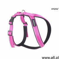 szelki regulowane grand soft reflective xxl różowy - różowy \ xxl 69-93cm marki Amiplay - ogłoszenia A6.pl