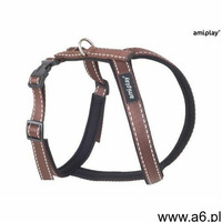 Amiplay szelki regulowane grand soft reflective xl brązowy - brązowy \ xl 59-75cm - ogłoszenia A6.pl