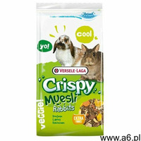 VERSELE-LAGA Crispy Muesli Rabbits 400 g mieszanka dla królików miniaturowych - DARMOWA DOSTAWA OD 9 - ogłoszenia A6.pl